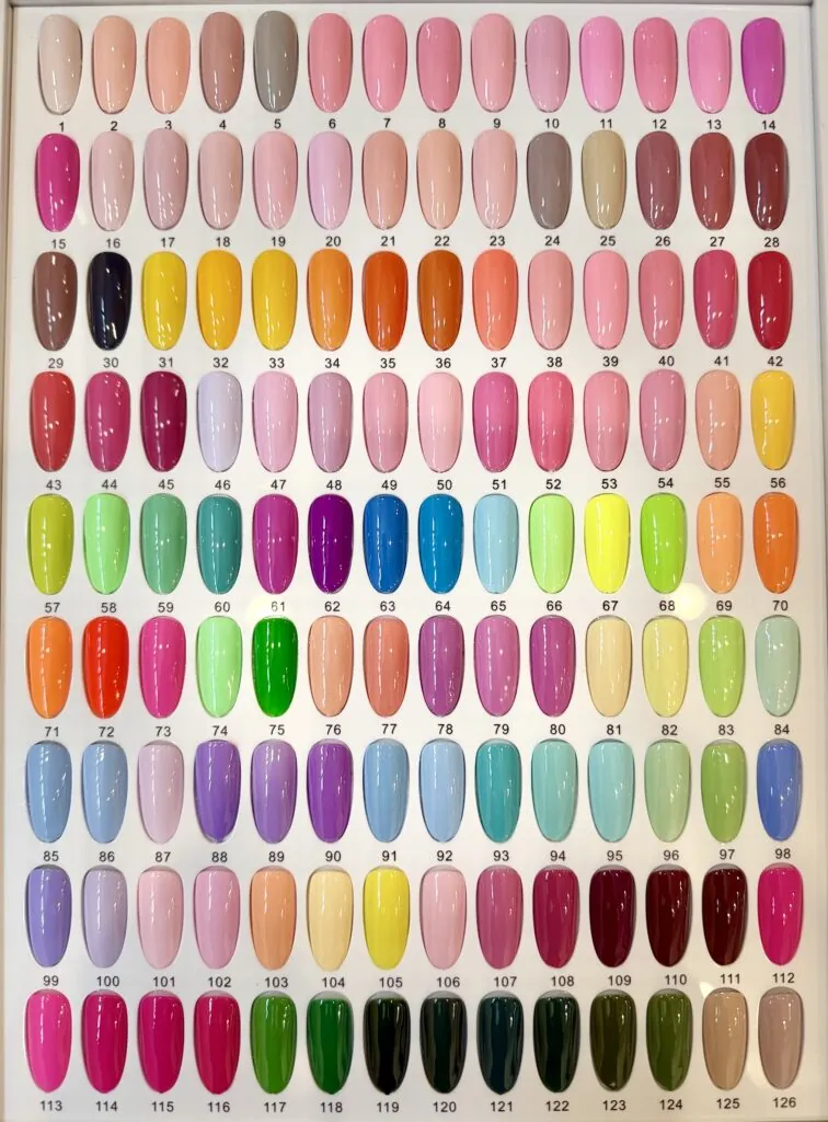 Kat Color Chart 001-126